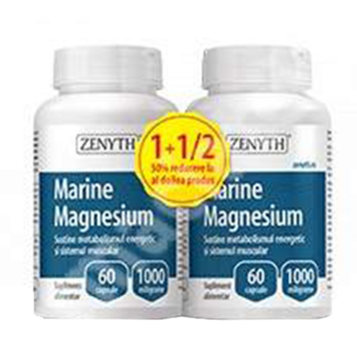 Supliment alimentar Magneziu Marin, Zenyth, 120 capsule