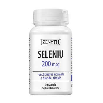 Supliment alimentar Seleniu 200 mcg, Zenyth, 30 capsule Supliment alimentar Seleniu 200 mcg, Zenyth, 30 capsule