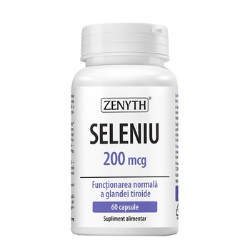 Supliment alimentar Seleniu 200 mcg, Zenyth, 60 capsule Supliment alimentar Seleniu 200 mcg, Zenyth, 60 capsule