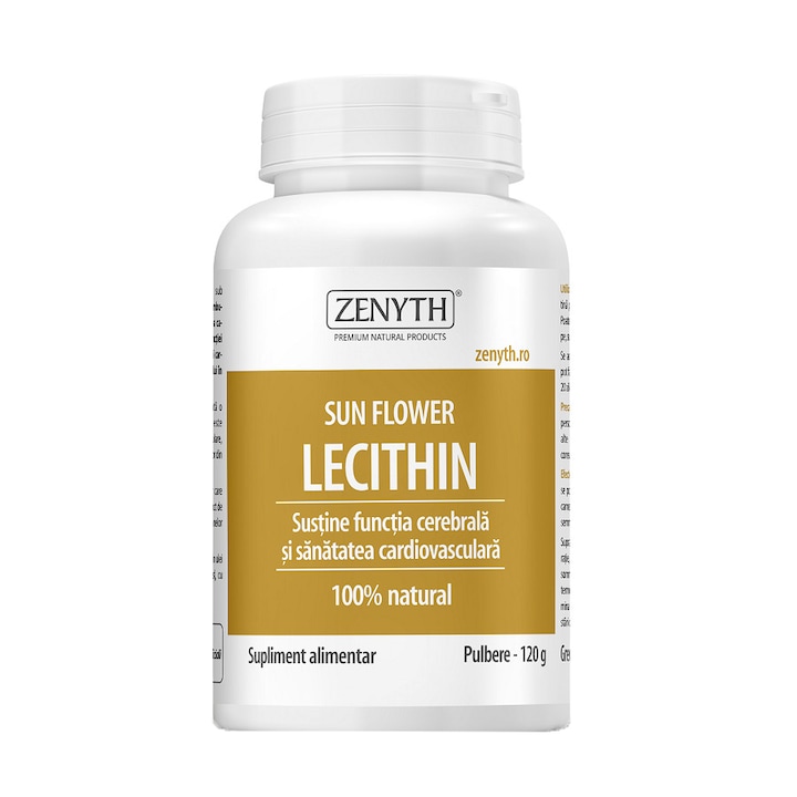 Supliment alimentar Lecitina din floarea soarelui, Zenyth, 120 g