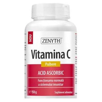 Supliment alimentar Vitamina C Pulbere, Zenyth, 150g Supliment alimentar Vitamina C Pulbere, Zenyth, 150g