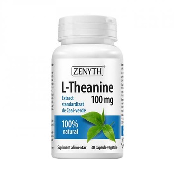 Supliment alimentar L-Theanine 100 mg, Zenyth, 30 capsule Supliment alimentar L-Theanine 100 mg, Zenyth, 30 capsule