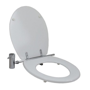 Capac WC MDF cu functie bideu Alb Capac WC MDF cu functie bideu Alb