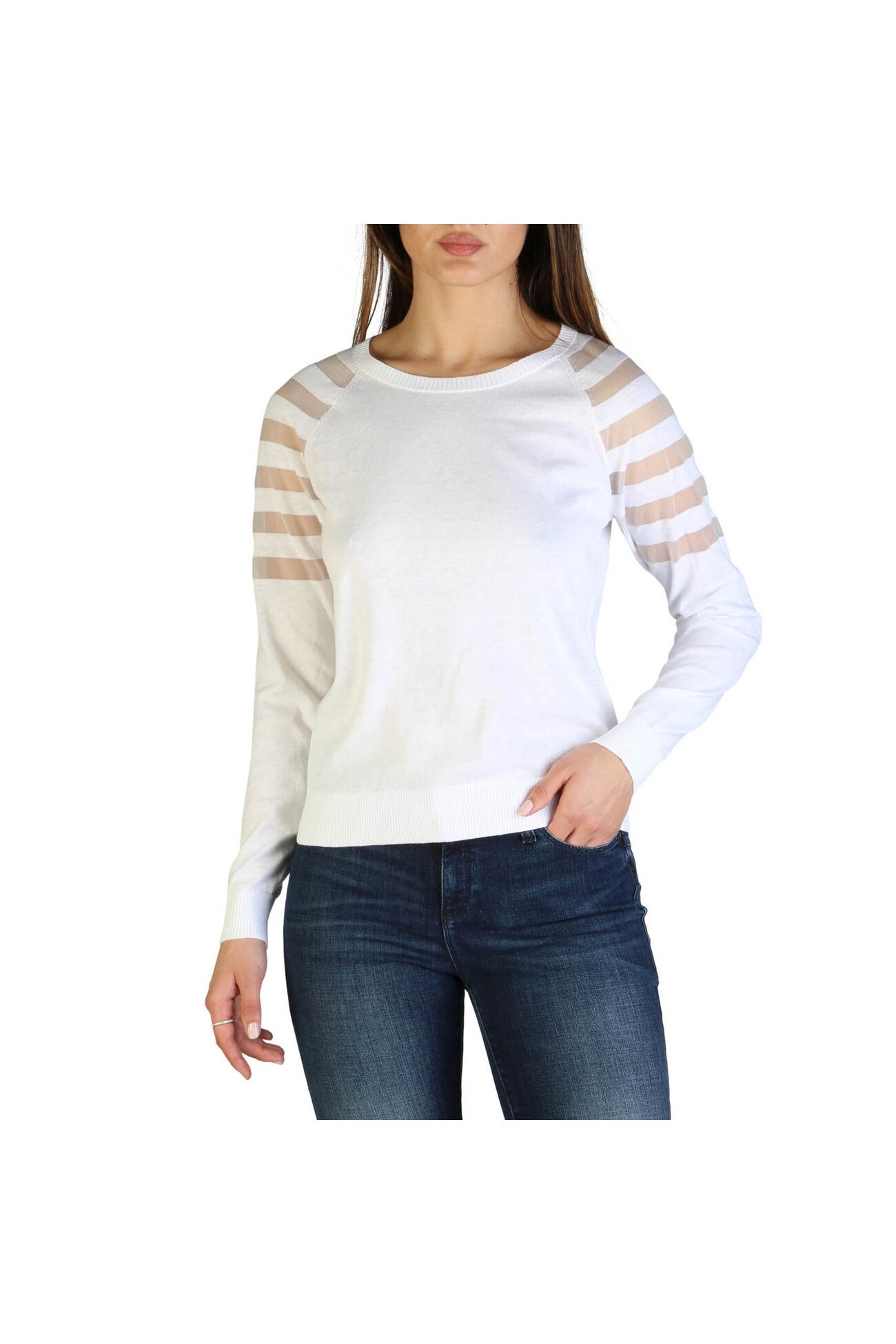 Pulover femei Armani Exchange model 3ZYM1S_YMF2Z, Alb