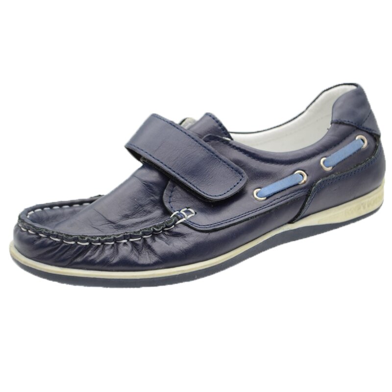 Pantofi din piele pentru baieti Pinky Pinky NTN, Bleumarin