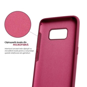 Husa Premium Silicon compatibila cu Apple iPhone 11 Pro Max, Spring Flowers, cu interiorul din material textil, protectie camera, Burgundy, PBR512 Husa Premium Silicon compatibila cu Apple iPhone 11 Pro Max, Spring Flowers, cu interiorul din material textil, protectie camera, Burgundy, PBR512