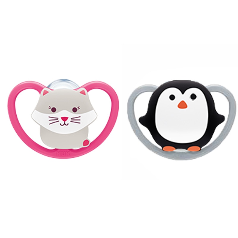 Set 2 suzete ortodontice din silicon Limited Edition 176257M, Multicolor 6-18 luni