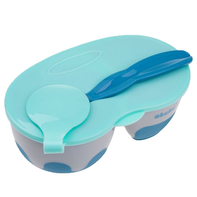 Set castron si lingurita pentru copii 0+ luni Akuku A0303, Multicolor
