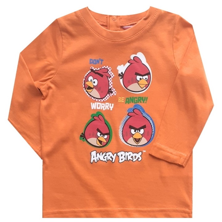 Детска блуза Angry Birds, Оранжев, 81 CM