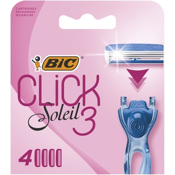 Rezerve aparat de ras Hybrid BIC Soleil Click, 4 bucati Rezerve aparat de ras Hybrid BIC Soleil Click, 4 bucati