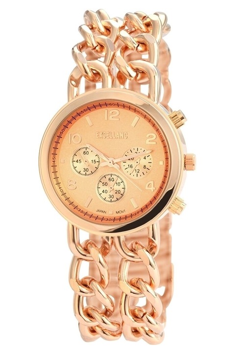 Ceas de dama, Excellanc, Metal, Auriu rose