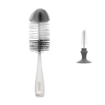Set 2 perii pentru curatarea biberoanelor si a tetinelor Akuku A0102, Gri Set 2 perii pentru curatarea biberoanelor si a tetinelor Akuku A0102, Gri