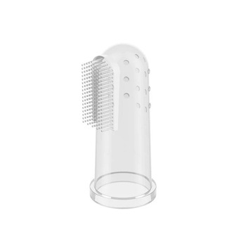 Degetar din silicon pentru masajul gingiilor 0 luni BabyOno 723-A, Alb Degetar din silicon pentru masajul gingiilor 0 luni BabyOno 723-A, Alb
