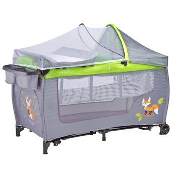 Patut pliabil pentru copii Caretero Grande Plus 301048, Gri Patut pliabil pentru copii Caretero Grande Plus 301048, Gri