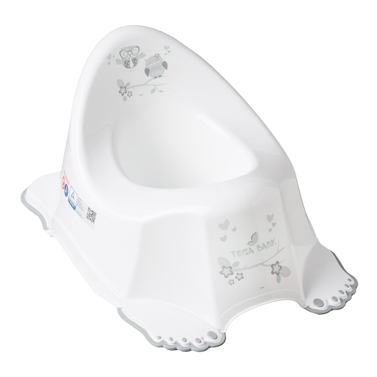 Olita antiderapanta Tega Baby Owl SO-001-103, Alb