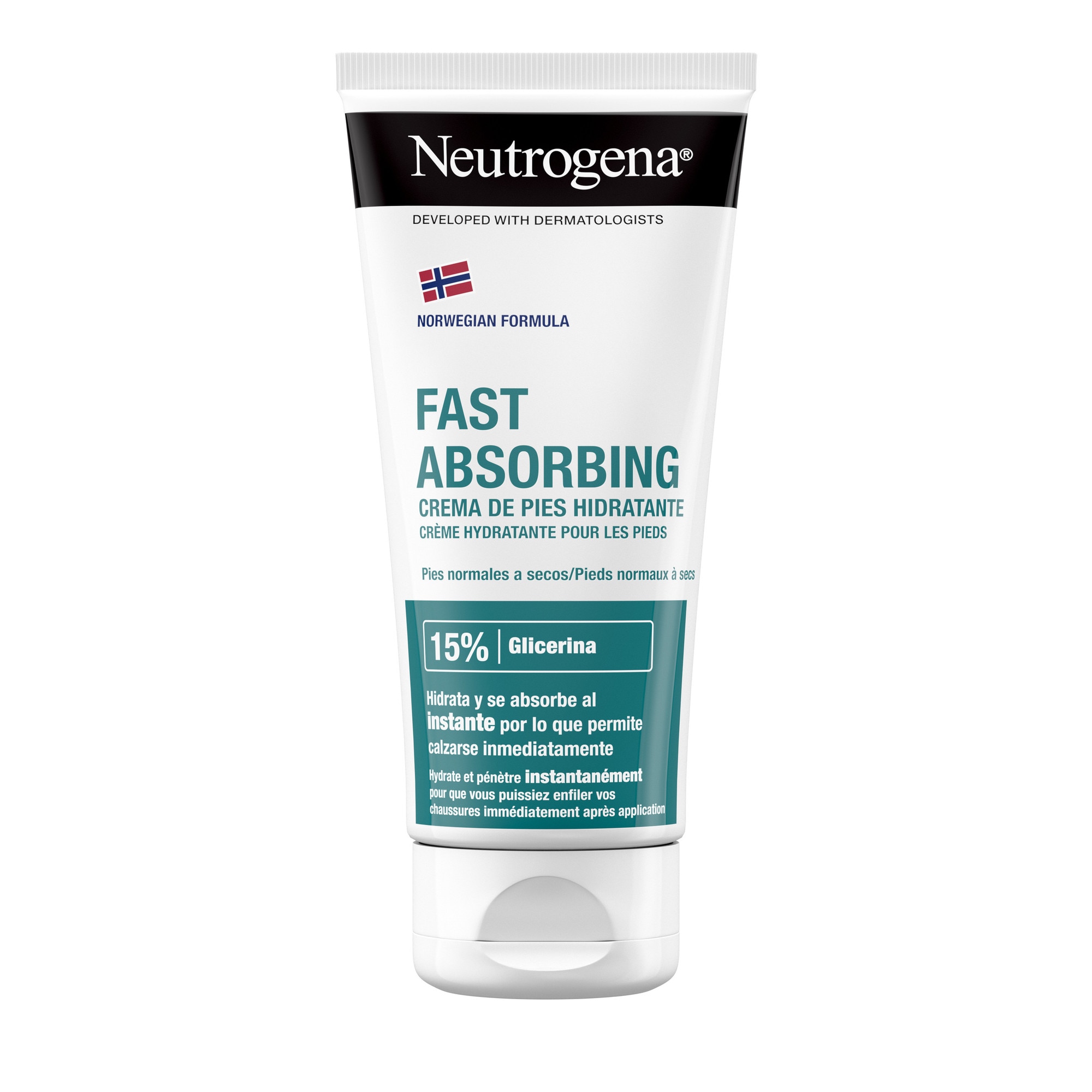 Crema de picioare Neutrogena cu absorbtie rapida, Formula Norvegiana, 100 ml