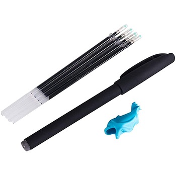 Set stilou magic cu 5 rezerve + suport degete pentru caiete de lucru de tip Sank Magic Set stilou magic cu 5 rezerve + suport degete pentru caiete de lucru de tip Sank Magic