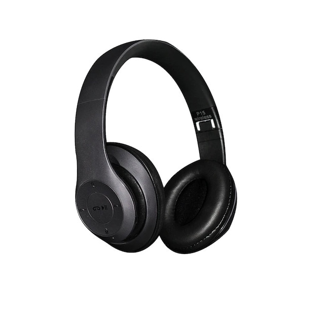 Casti Bluetooth Radio, MP3, TF, MIC, P15, negru