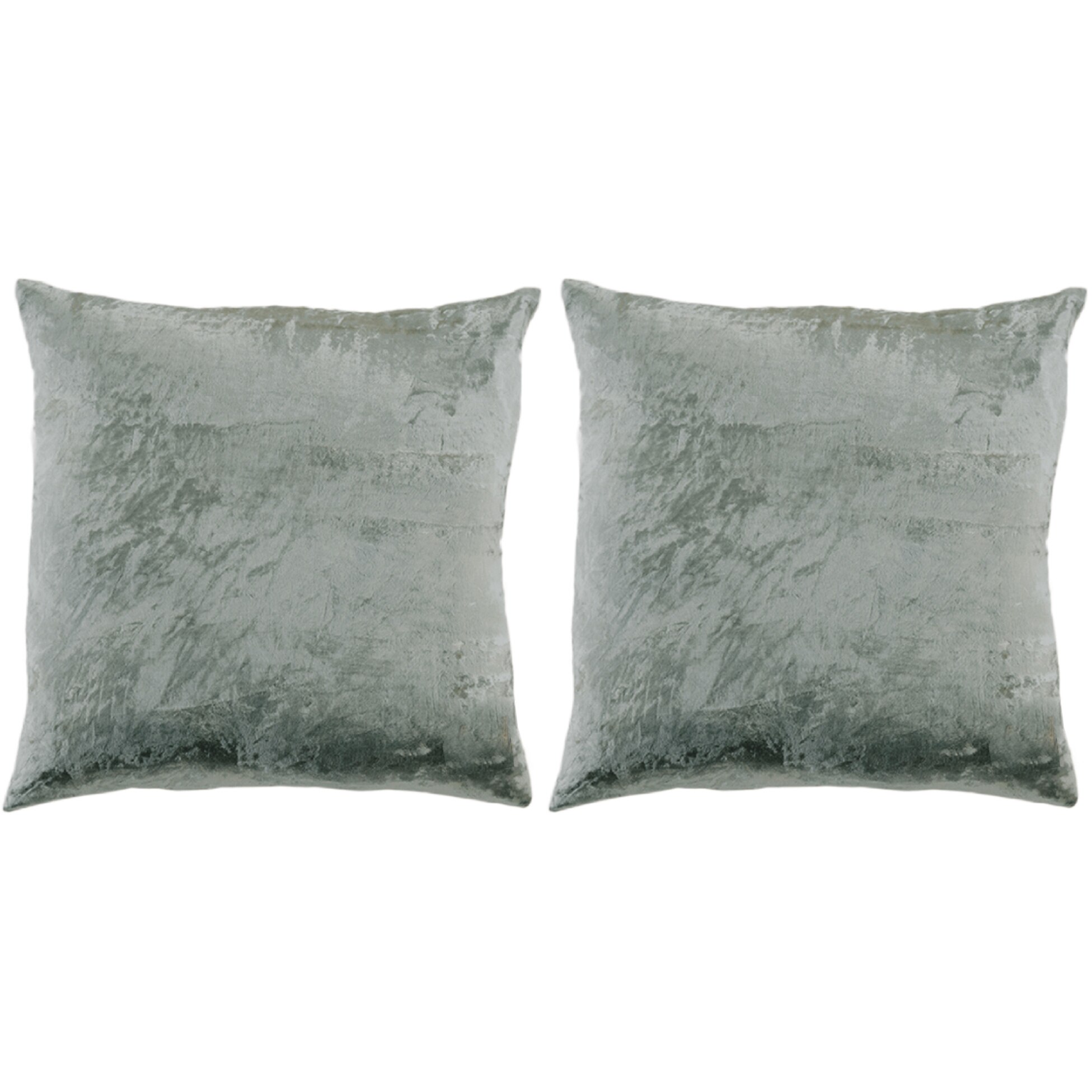 Set 2 huse pentru pernute decorative Velvet String Aglika, 45x45 cm, inchidere cu fermoar, poliester