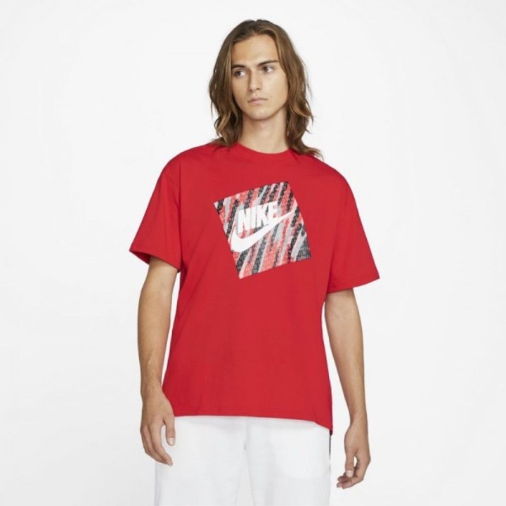 Tricou Nike m nsw tee max90 wild hbr, M INTL, Rosu
