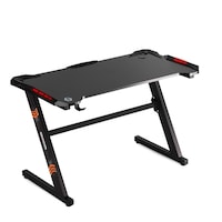 birou gaming smart collection idealstore dimensiuni 120 x 60 x 70 cm cadru metalic stabil iluminare led accesorizat cu suport pentru casti picioare reglabile echipat cu sistem de gestionare a cablurilor culoare negru imagen 18_0_
0