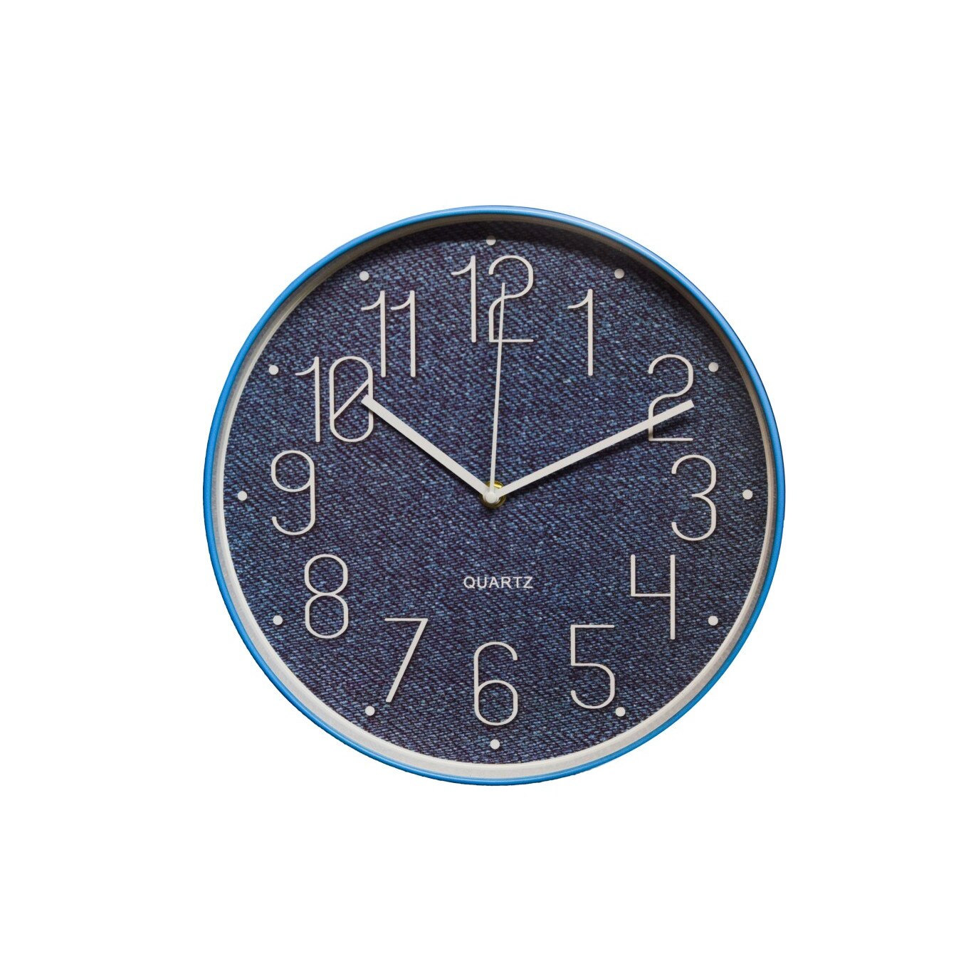 Ceas de perete 30 x 4.1 cm, mecanism silentios, D3340 culoare Albastru