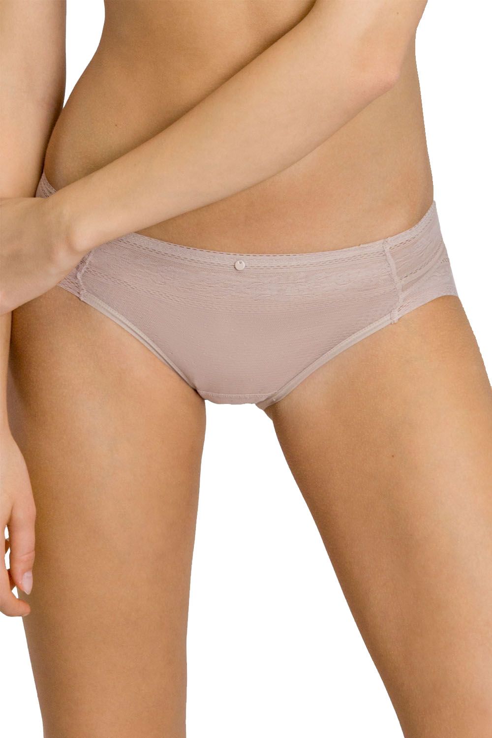 Chilot din dantela fara cusaturi, set 2 perechi, Gisela 1/0429, Nude