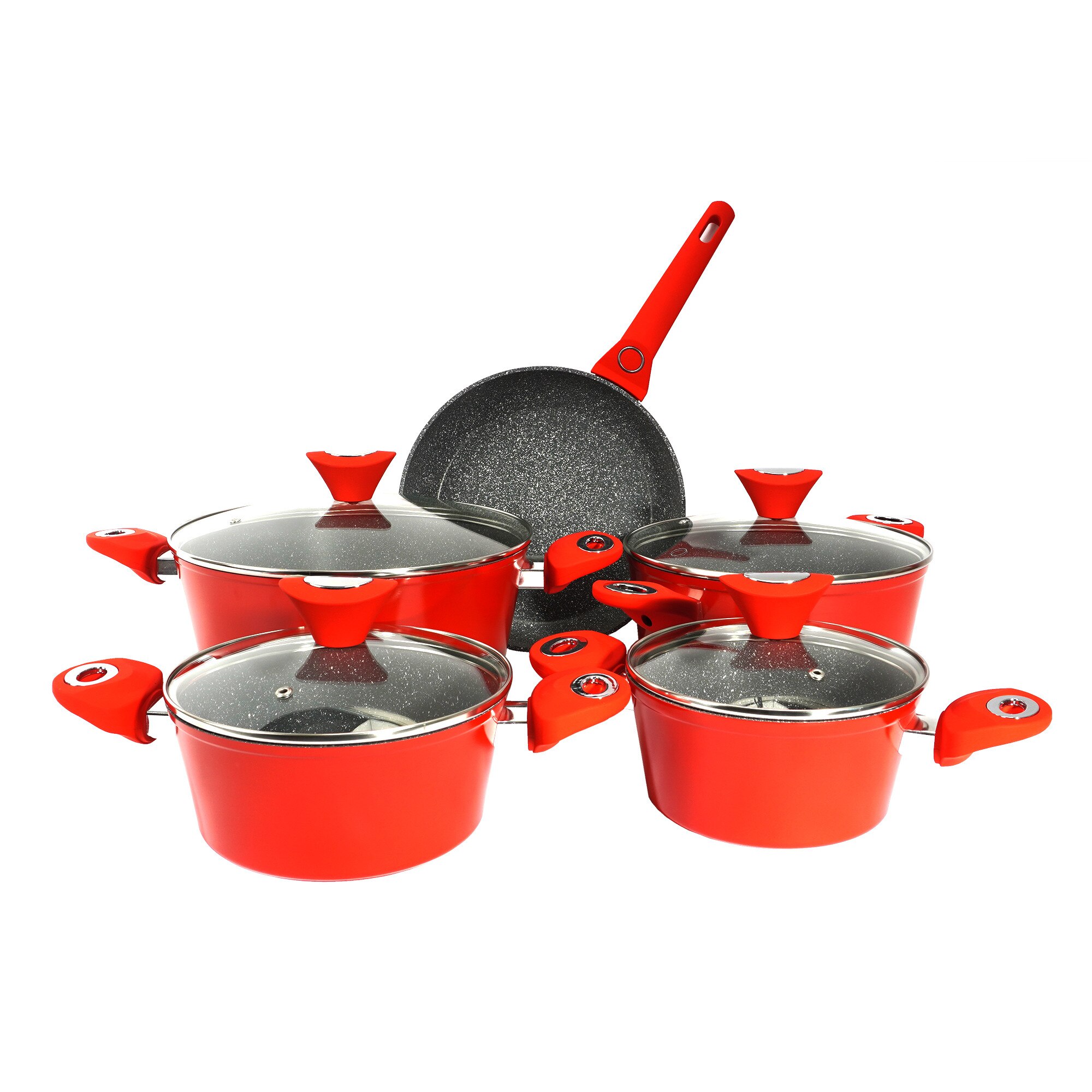 Set oale 9 piese, Material aluminiu, Interior granit, Compatibil inductie / Z-LINE 32-60