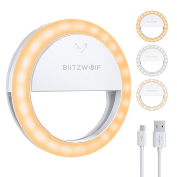 Obiectiv Pentru Smartphone Blitzwolf Bw-sl1 Cu Lampa Obiectiv Pentru Smartphone Blitzwolf Bw-sl1 Cu Lampa