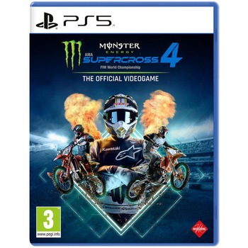 Joc Monster Energy Supercross: The Official Videogame 4 Pentru PlayStation 5 Joc Monster Energy Supercross: The Official Videogame 4 Pentru PlayStation 5