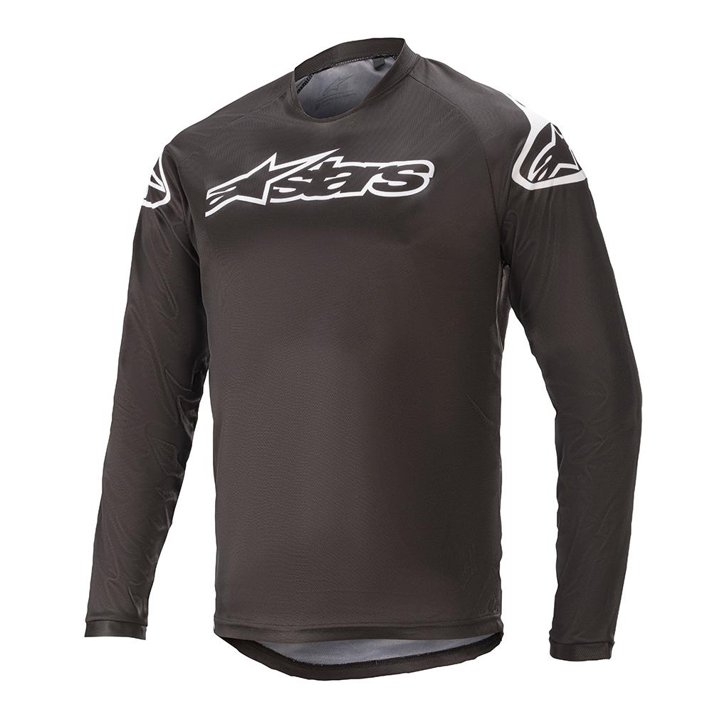 Tricou Alpinestars Racer V2 LS Black/ White