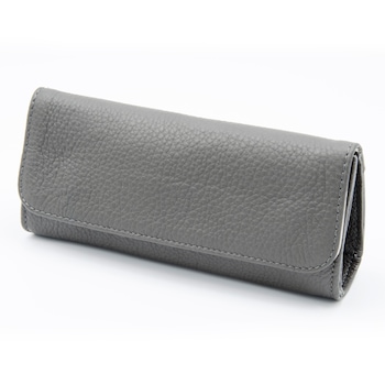 Etui ochelari soare sau vedere, cu magnet, piele naturala antracit, potrivit pentru doua perechi de ochelari Etui ochelari soare sau vedere, cu magnet, piele naturala antracit, potrivit pentru doua perechi de ochelari