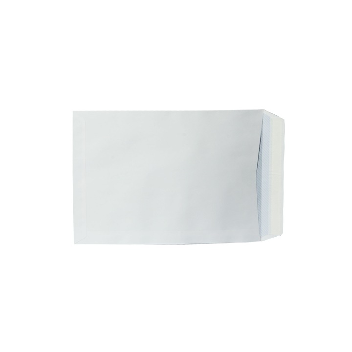 Plicuri, Office 1 Superstore, Postal, B5, 175 x 250 mm, Cu banda adeziva, Alb, 50 bucati