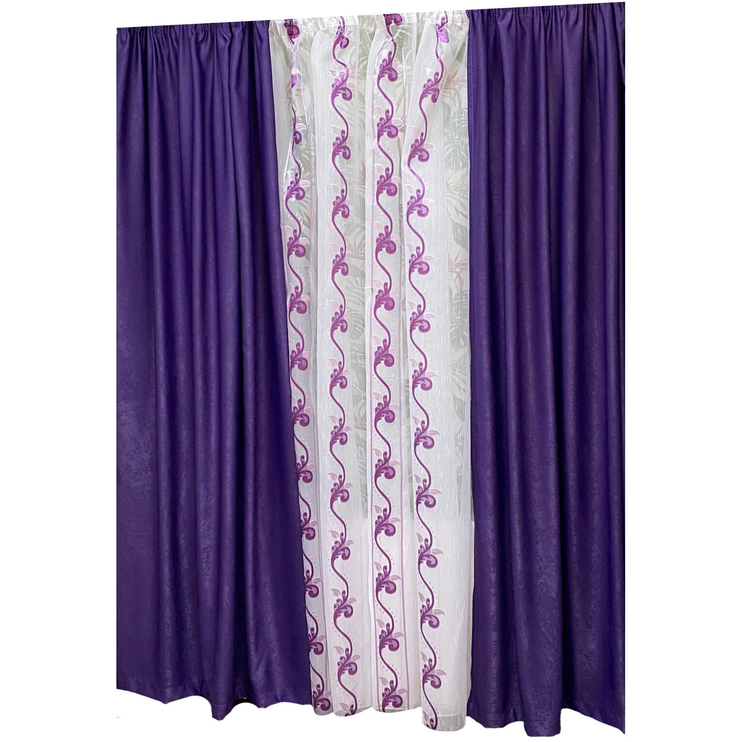 Set doua draperii 140X245cm si perdea 300X245cm by Liz Line-SDP43