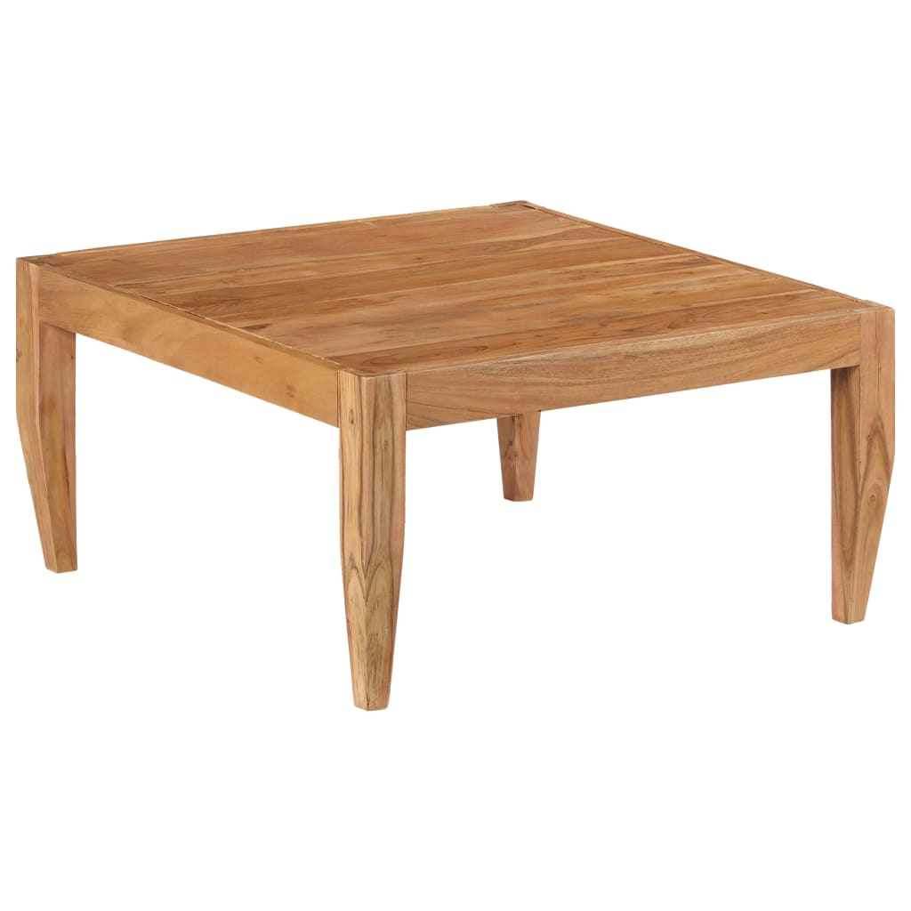 Masuta de cafea, vidaXL, Lemn masiv de acacia, 80 x 80 x 41 cm, Maro