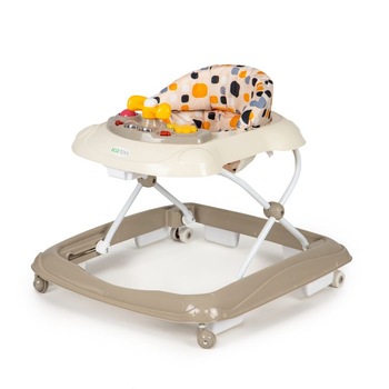 Premergator educational pentru copii, pliabil, cu panou de muzica, 60x60x40/44 cm Premergator educational pentru copii, pliabil, cu panou de muzica, 60x60x40/44 cm