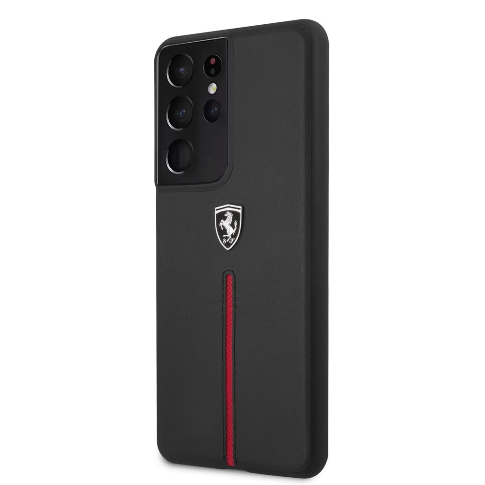 Husa Ferrari din piele pentru Samsung Galaxy S21 Ultra 6.8