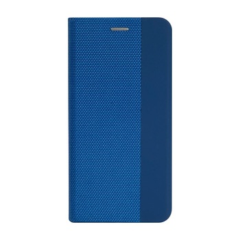 Husa Carte Vennus Sensitive pentru Samsung Galaxy M21, Inchidere Magnetica, Albastru