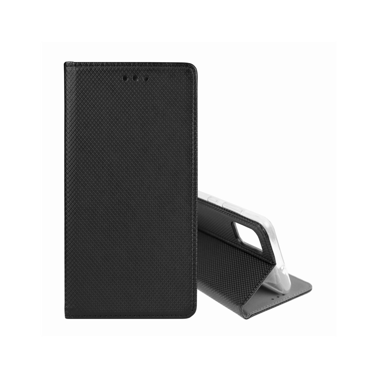 Husa Carte Smart cu Inchidere Magnetica pentru Samsung Galaxy A52 4G / A52 5G / A52s 5G, Negru