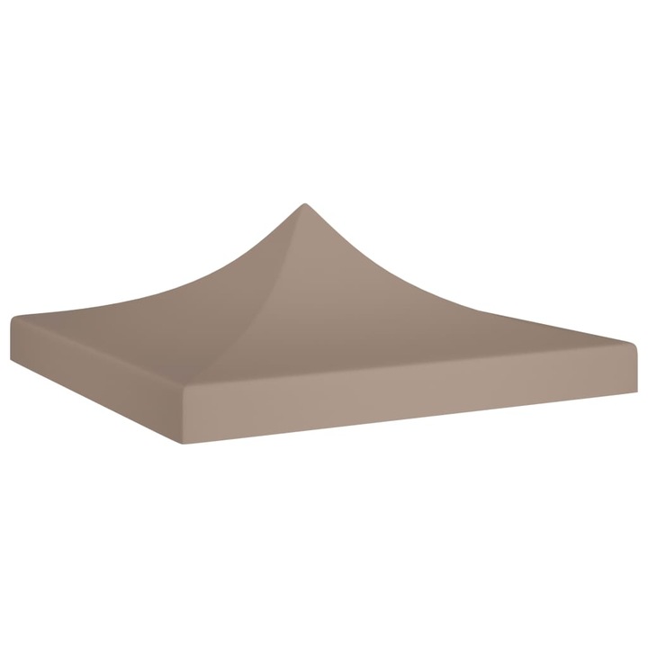 Copertina acoperis cort tip pop-up, vidaXL, Poliester, 600D, 2 x 2 m, Gri taupe