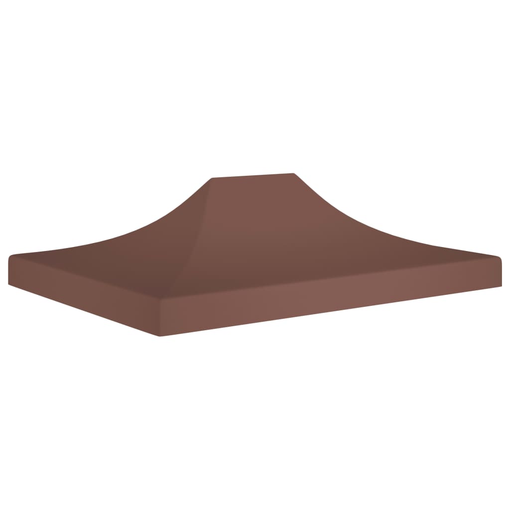 Copertina acoperis cort tip pop-up, vidaXL, Poliester, 600D, 4 x 3 m, Maro