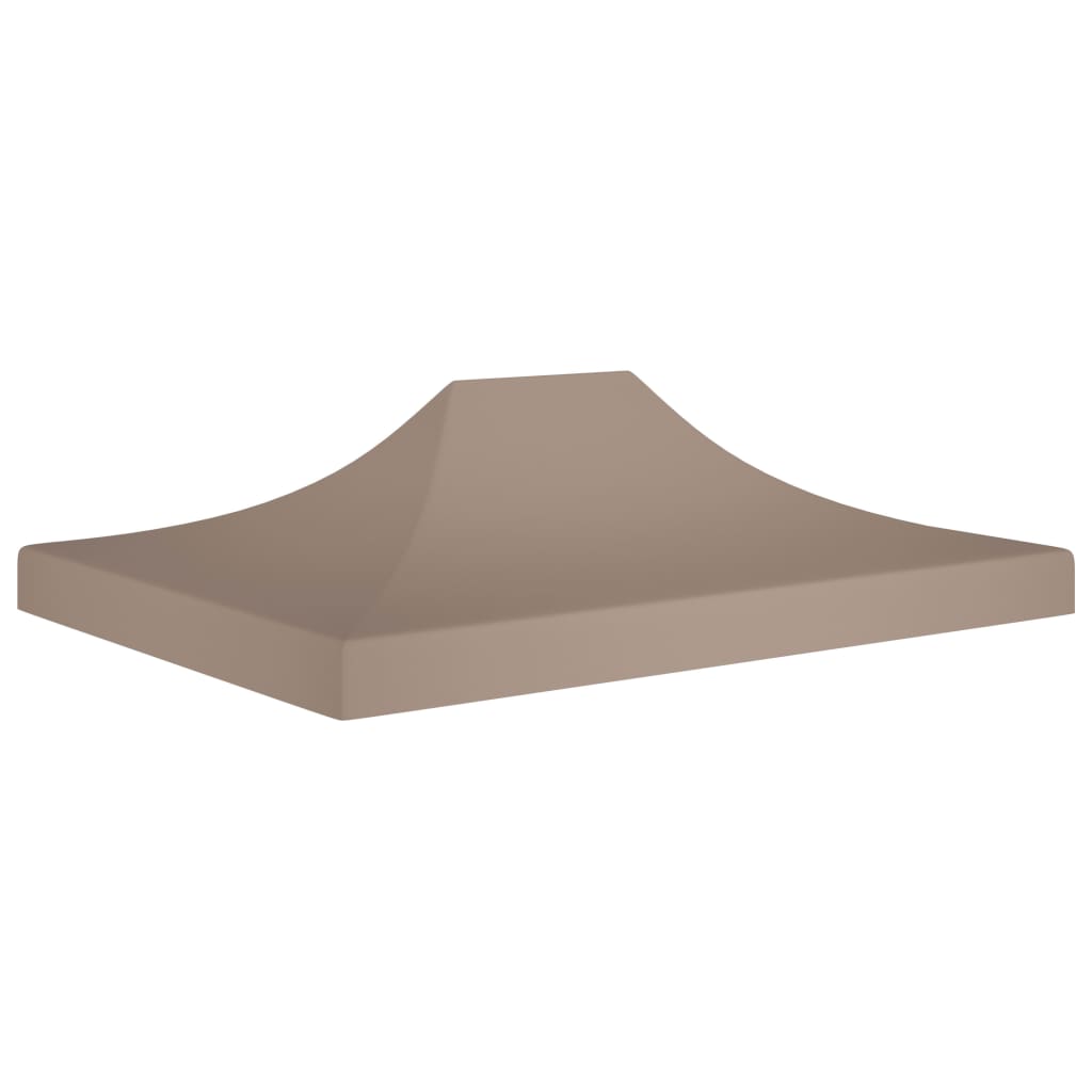Copertina acoperis cort tip pop-up, vidaXL, Poliester, 600D, 4.5 x 3 m, Gri taupe