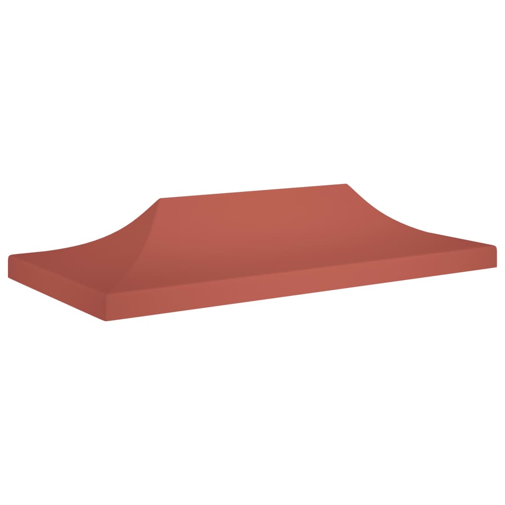 Copertina acoperis cort tip pop-up, vidaXL, Poliester, 600D, 6 x 3 m, Rosu caramiziu