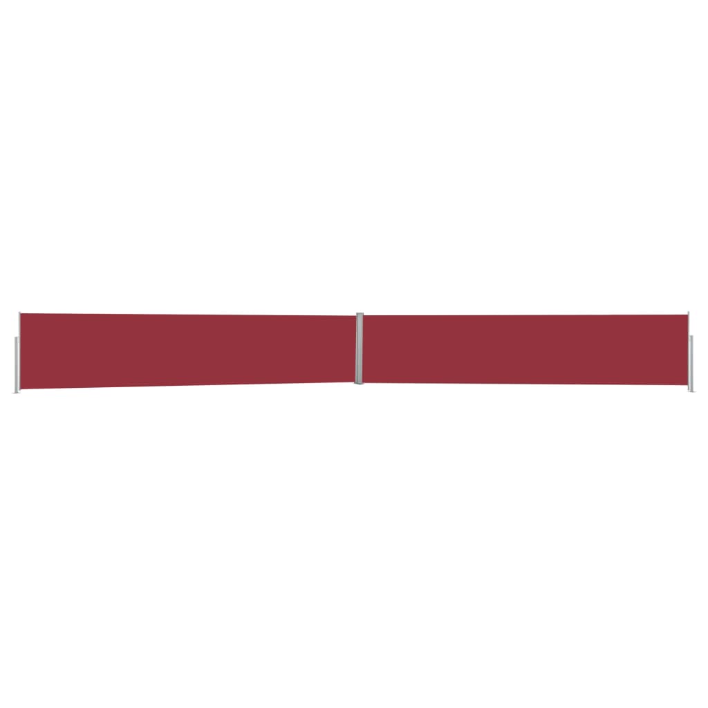 Copertina laterala extensibila, vidaXL, Poliester/Otel, 1200 x 140 cm, 180 g/㎡, Rosu