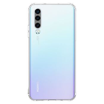 Husa compatibila Huawei P30 - Silicon Gel, Antisoc, AntiDust - Gekko Airbags Slim, Transparenta Husa compatibila Huawei P30 - Silicon Gel, Antisoc, AntiDust - Gekko Airbags Slim, Transparenta