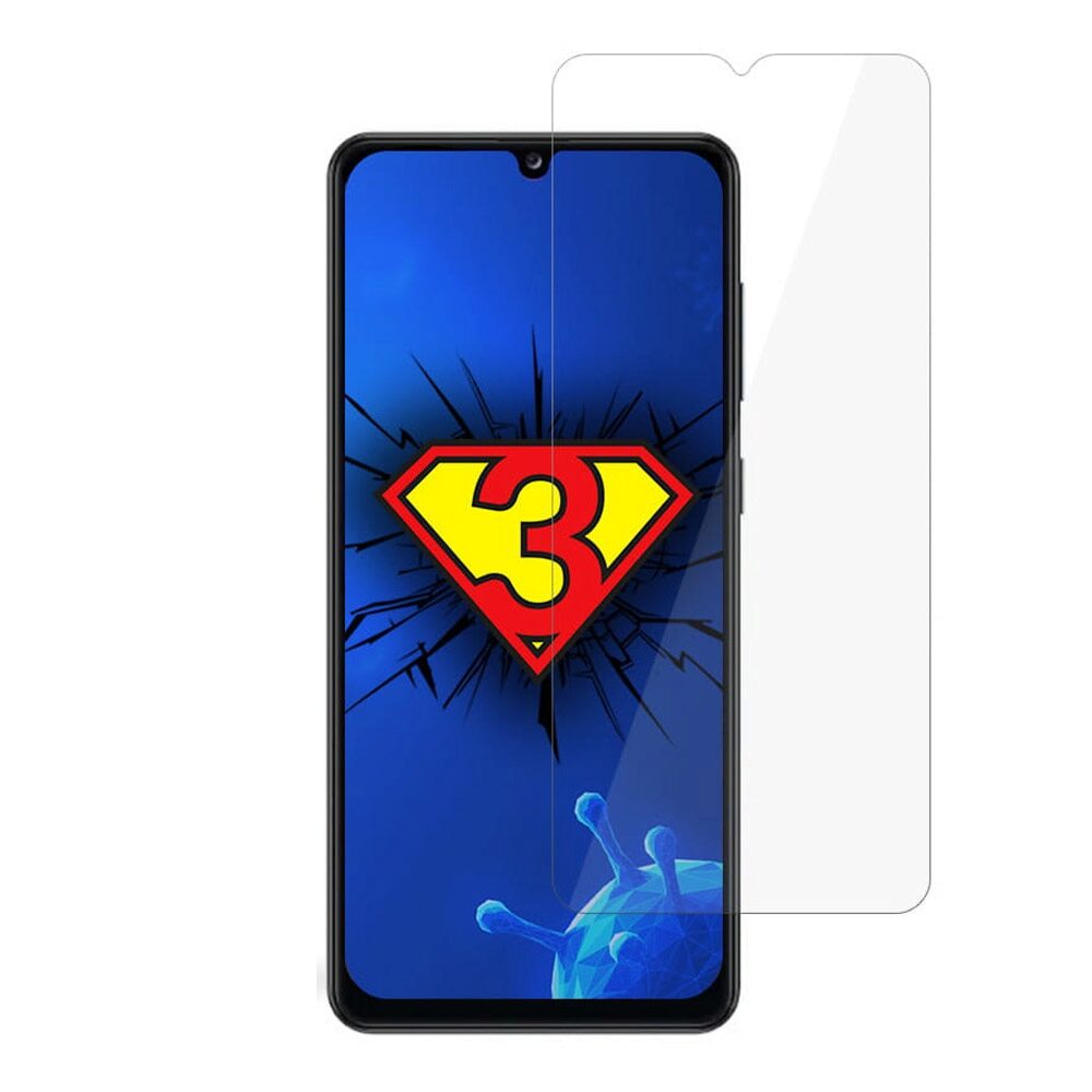 Folie Protectie Antimicrobiana 3MK pentru Samsung Galaxy A32 5G, Silver Protection +, Aplicare cu gel, Transparenta