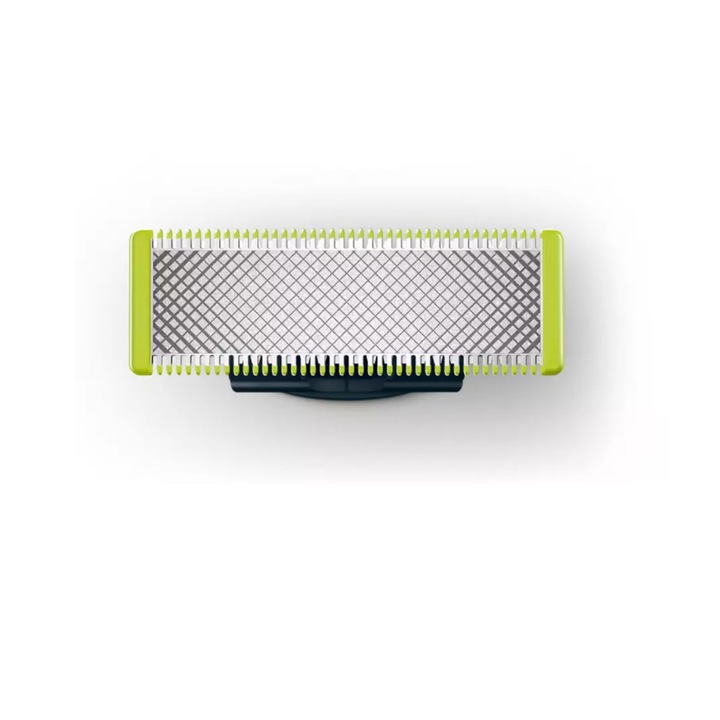 Сменяемо професионално ножче Philips OneBlade, Технология, която следва контурите, Двойна защита, Компактен дизайн, Зелен цвят