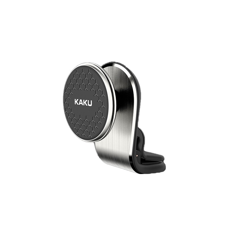 Suport Auto Magnetic pentru Telefon, Rasucire 360 grade, Fixare pe Grila de Ventilatie Auto - Argintiu - KAKU KSC-252