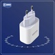 Adaptor priza, Fast Charging, USB-C, cu Power Delivery 20W, 3A, Alb (KSC-500) Alb 2.22 Ah