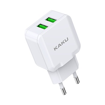 Incarcator retea Smart Charger, Dublu USB ,10W, 2.4A, Alb - KAKU - KSC-408 Incarcator retea Smart Charger, Dublu USB ,10W, 2.4A, Alb - KAKU - KSC-408